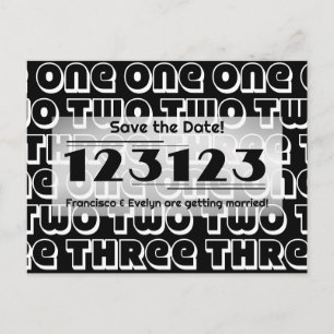 NYE 2023 123123 Bröllop spara datum vykort