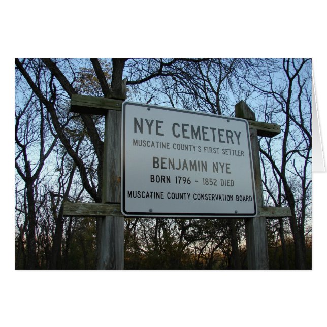 Nye Cemetery Hälsningskort (Framsidan Horizontal)