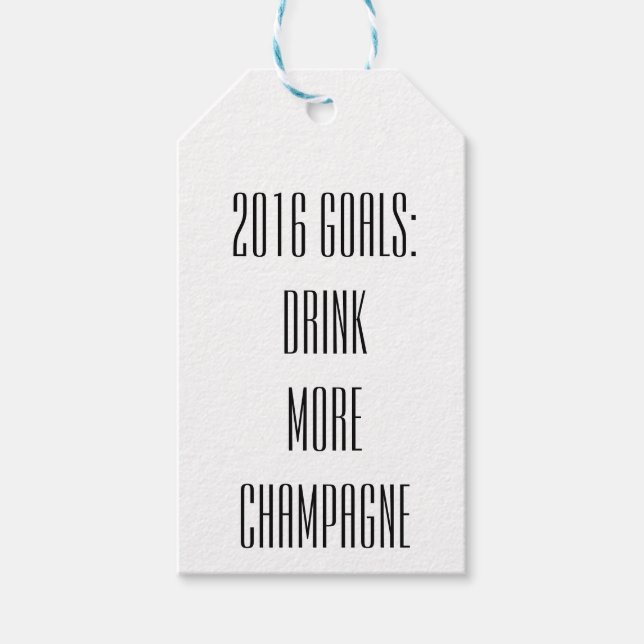 NYE Champagne Märkres Presentetikett (Framsidan)