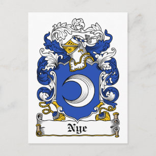 Nye Family Crest Vykort