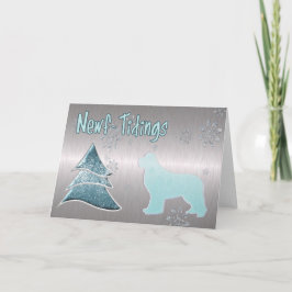 Nyf-Tidings Metalliskt Hälsning Kort