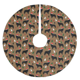 Nyfiber Santa Hat Newfoundland Hundar jul Julgransmatta Borstad Polyester