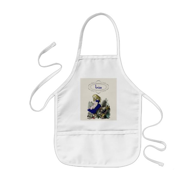 Nyfiken Alice ~ Apron Wonderland Barnförkläde (Framsidan)