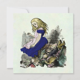 Nyfiken Alice ~-Invitiations underland Inbjudningar