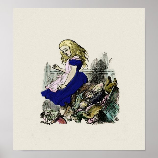 Nyfiken Alice ~ Print/Poster Wonderland Poster (Framsidan)