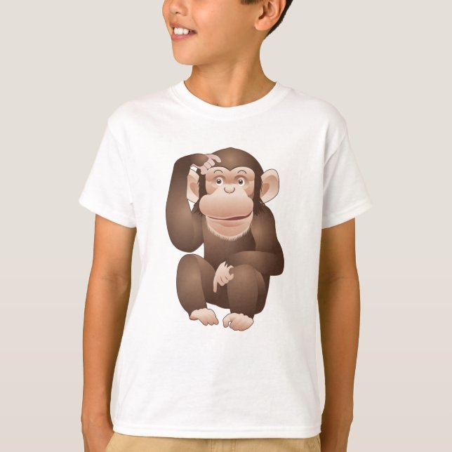 Nyfiken apa t-shirt (Framsida)