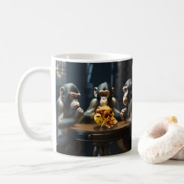 Nyfiken apes-kaffe Mugg