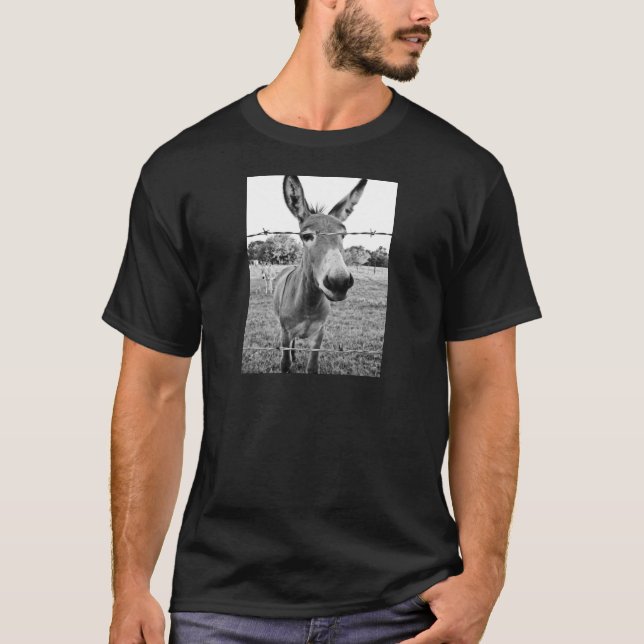 Nyfiken åsna t-shirt (Framsida)