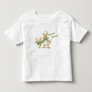 Nyfiken Bebis Anka Grön Rutig Band T Shirt