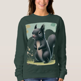 "Nyfiken Black Squirrel in the Park - Nature-Inspi T Shirt