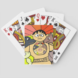 Nyfiken Boy och hans djur Casinokort