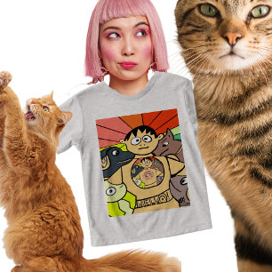 Nyfiken Boy och hans djur T Shirt