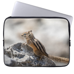 Nyfiken Brown Chipmunk i Alberta Laptop Fodral