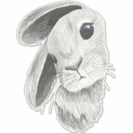 Nyfiken Bunny Rabbit Baby Room Decor Klistermärken