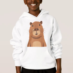 Nyfiken Capybara Porträtt T Shirt