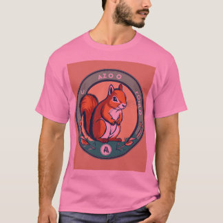 Nyfiken Chipmunk Forest Äventyr T-Shirt-design T Shirt