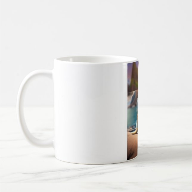 Nyfiken Chipmunk-uppsamling av Nöt - naturinspirer Kaffemugg (Vänster)