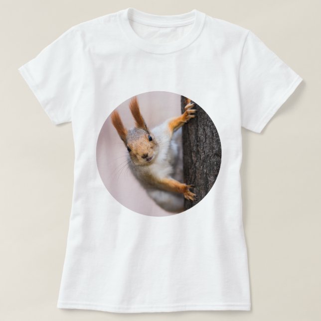 Nyfiken ekorre tee shirt (Design framsida)