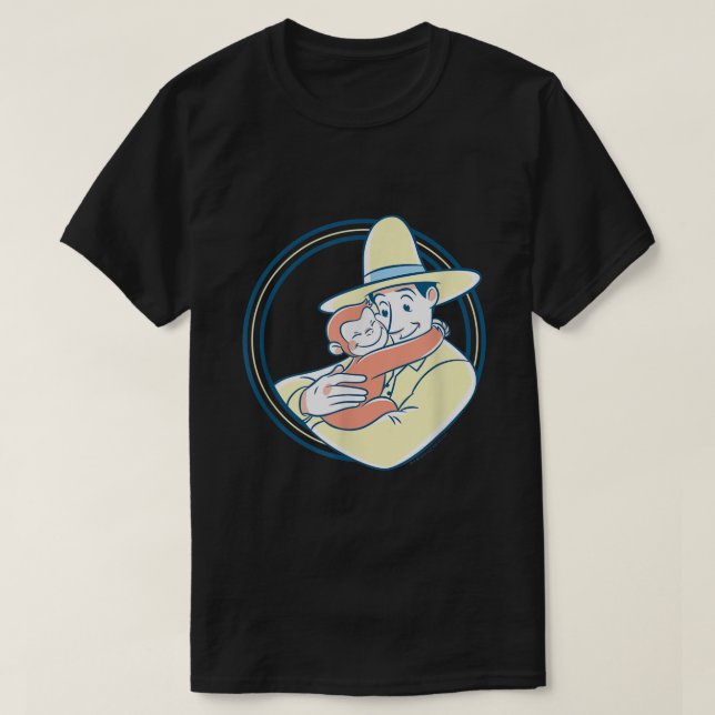 Nyfiken George The Man med Gulten Hat Hug T Shirt (Design framsida)