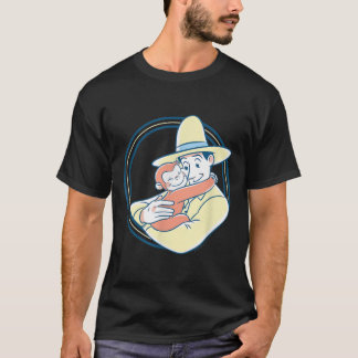 Nyfiken George The Man med Gulten Hat Hug T Shirt