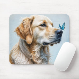 Nyfiken Golden Retriever Musmatta