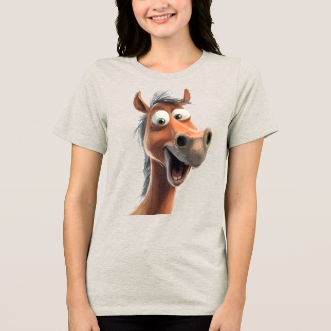 Nyfiken häst t shirt (Framsida)