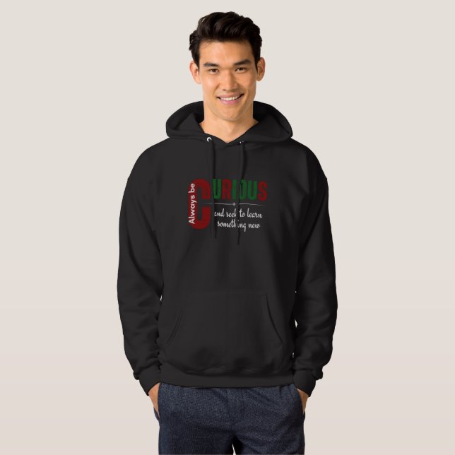 Nyfiken Hoodie (Hel framsida)