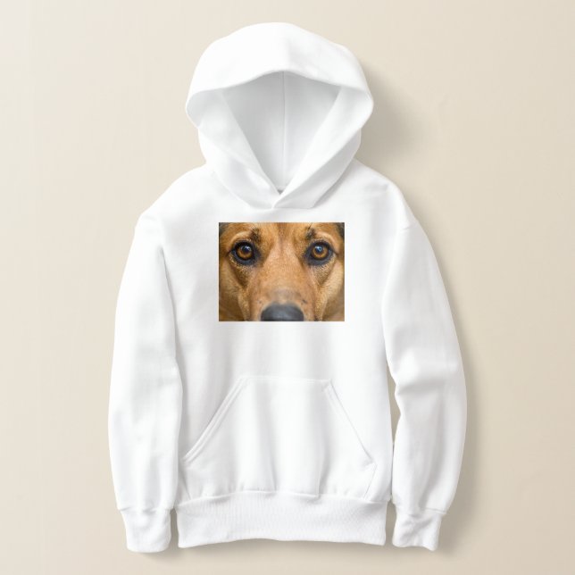 Nyfiken Hund som tittar T Shirt (Laydown)
