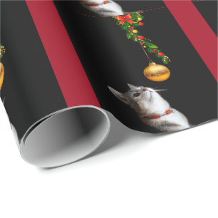 Nyfiken julkattunge presentpapper