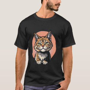Nyfiken Katt Bus Unga Kattälskare Konst T Shirt