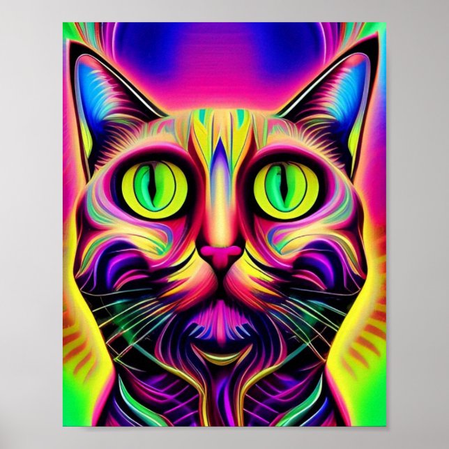 nyfiken katt poster (Framsidan)