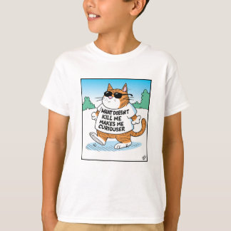 Nyfiken katt t shirt