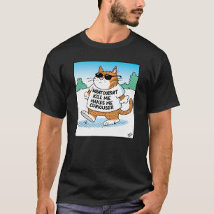 Nyfiken katt t shirt