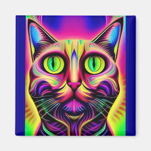 nyfiken kattmagnet magnet