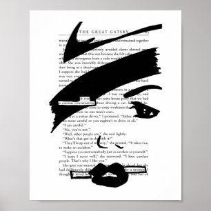 Nyfiken konversation (den Underbara Gatsby) Poster