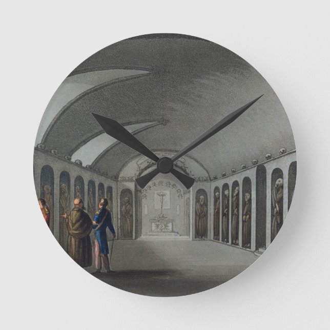 Nyfiken kyrkogård under Capuchin-klostret, nea Rund Klocka (Framsida)