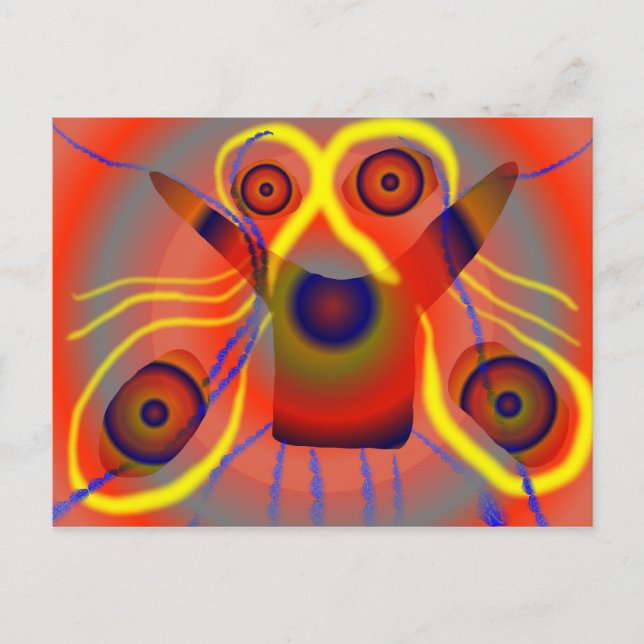 Nyfiken lejon hund vykort (Framsida)