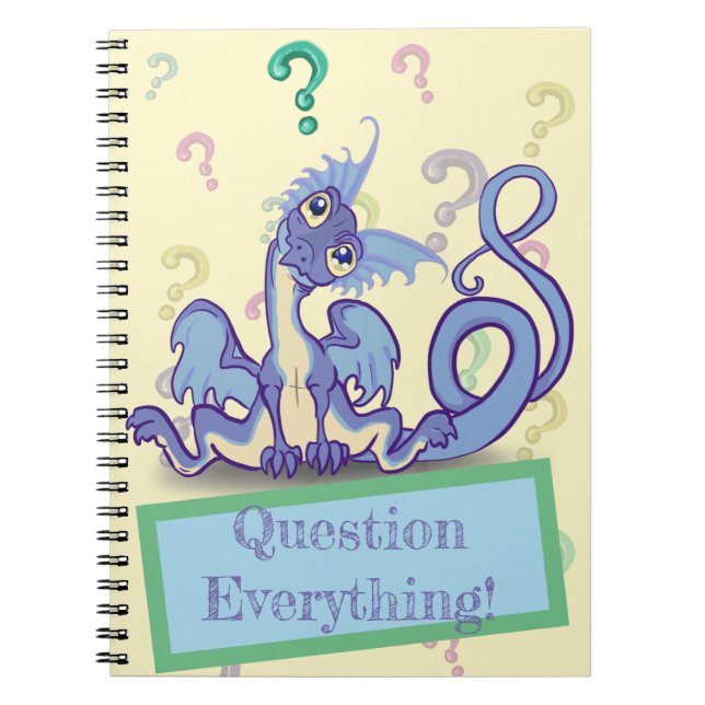 Nyfiken lil Dragon~ Query Allting! Anteckningsbok (Framsidan)