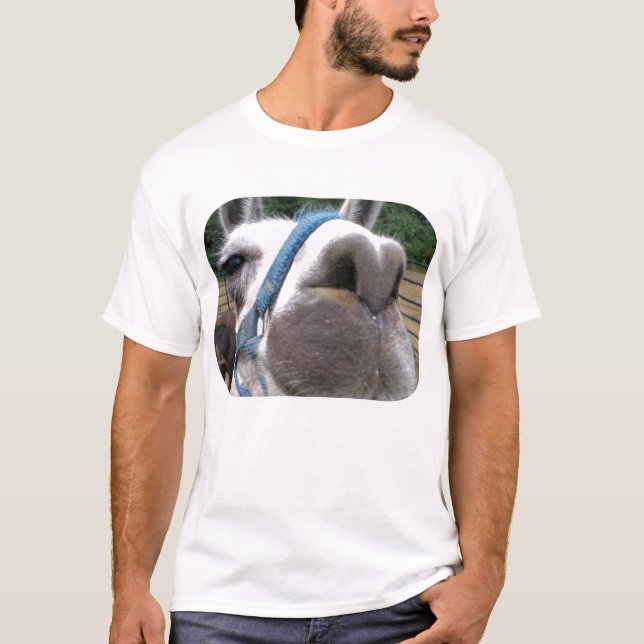 Nyfiken Llama T Shirt (Framsida)
