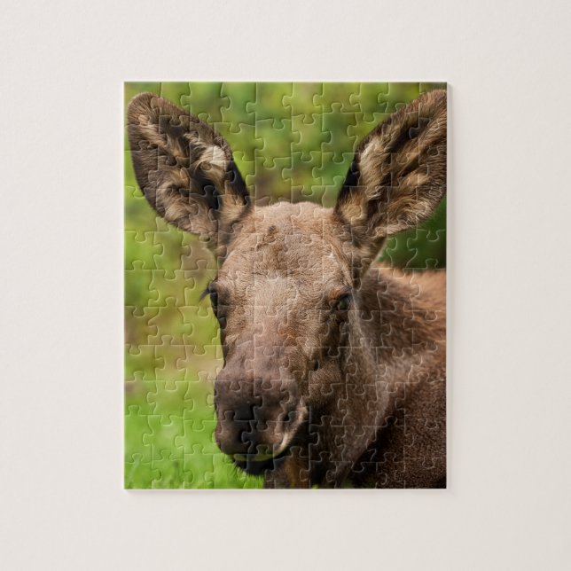 Nyfiken Moose Pussel (Vertikal)