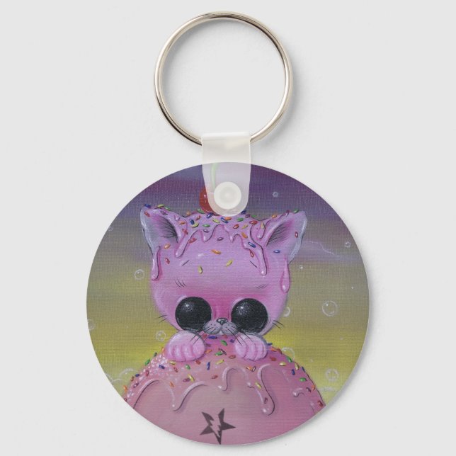 nyfiken nyckelkedja nyckelring (Framsida)