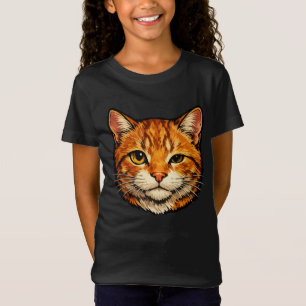Nyfiken orange tabbykatt t shirt