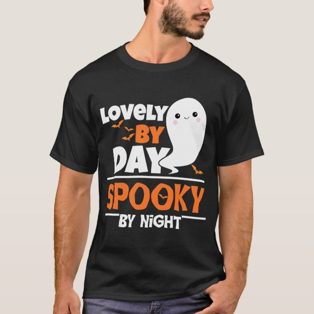 Nyfiken på dagspaus från Nattens Ghost Småbarn Boy T Shirt (Framsida)