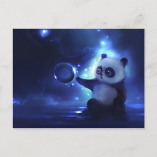 Nyfiken Panda Vykort