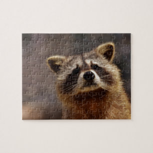 Nyfiken Raccoon Pussel