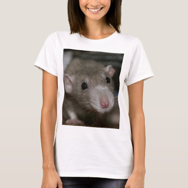 Nyfiken råtta t shirt (Framsida)