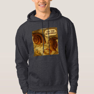 Nyfiken Snigel & Michelangelo Parodi Tecknad Film Hoodie