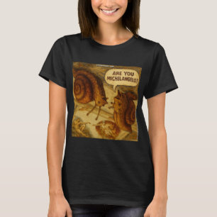 Nyfiken Snigel & Michelangelo Parodi Tecknad Film  T Shirt