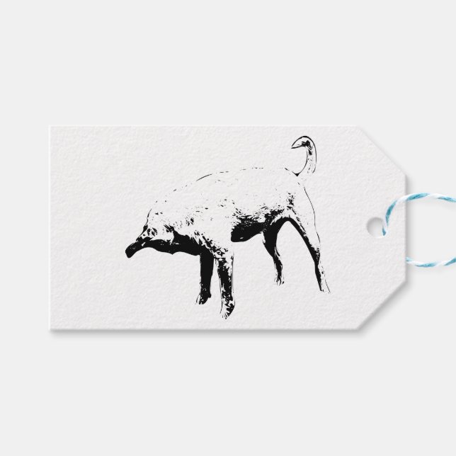 Nyfiken spole-on presentetikett (Framsidan (Horisontell))