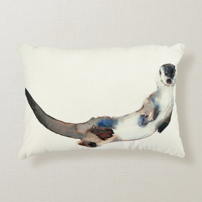 Nyfiken utter 2003 prydnadskudde (Framsidan)